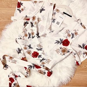 Zaful Wrap Tie Crop Top